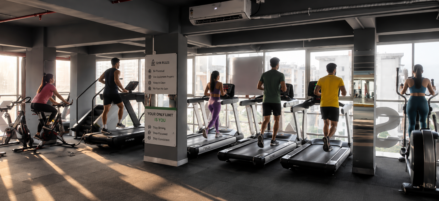 Six Pax India gym interior